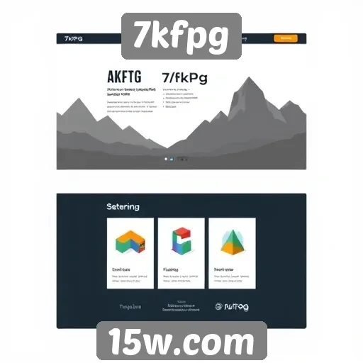 Interface do usuário do site 7kfpg avaliada